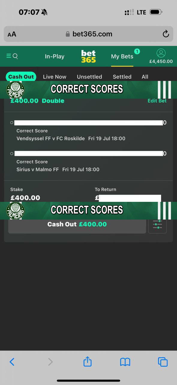 correct score fixed matches