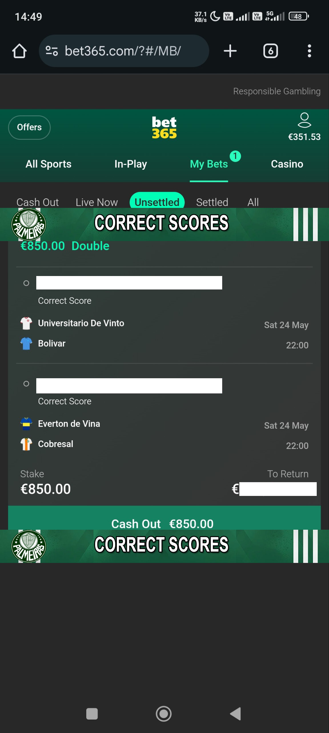 bet matches